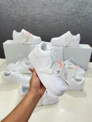 airforce womens pure white leather quality with dust bag