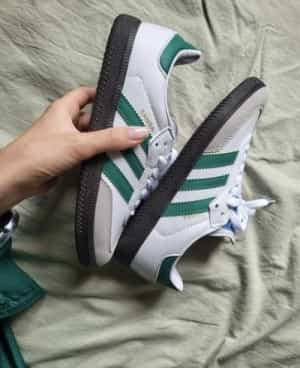 Adidas-Samba-White-Green-Women-Sneakers-Fixx