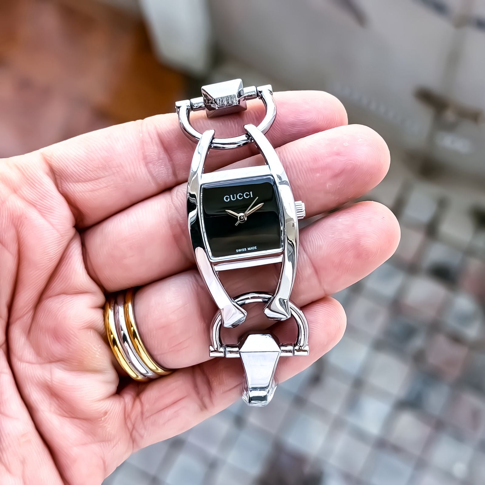 GUCCI_LADIES_SILVER-BLACK Main image