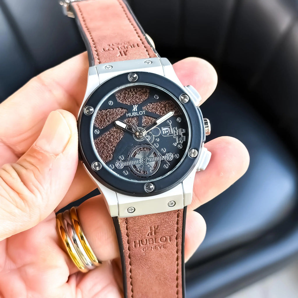 HUBLOT_LEATHER_SILVER-BROWN