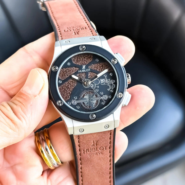 HUBLOT_LEATHER_SILVER-BROWN