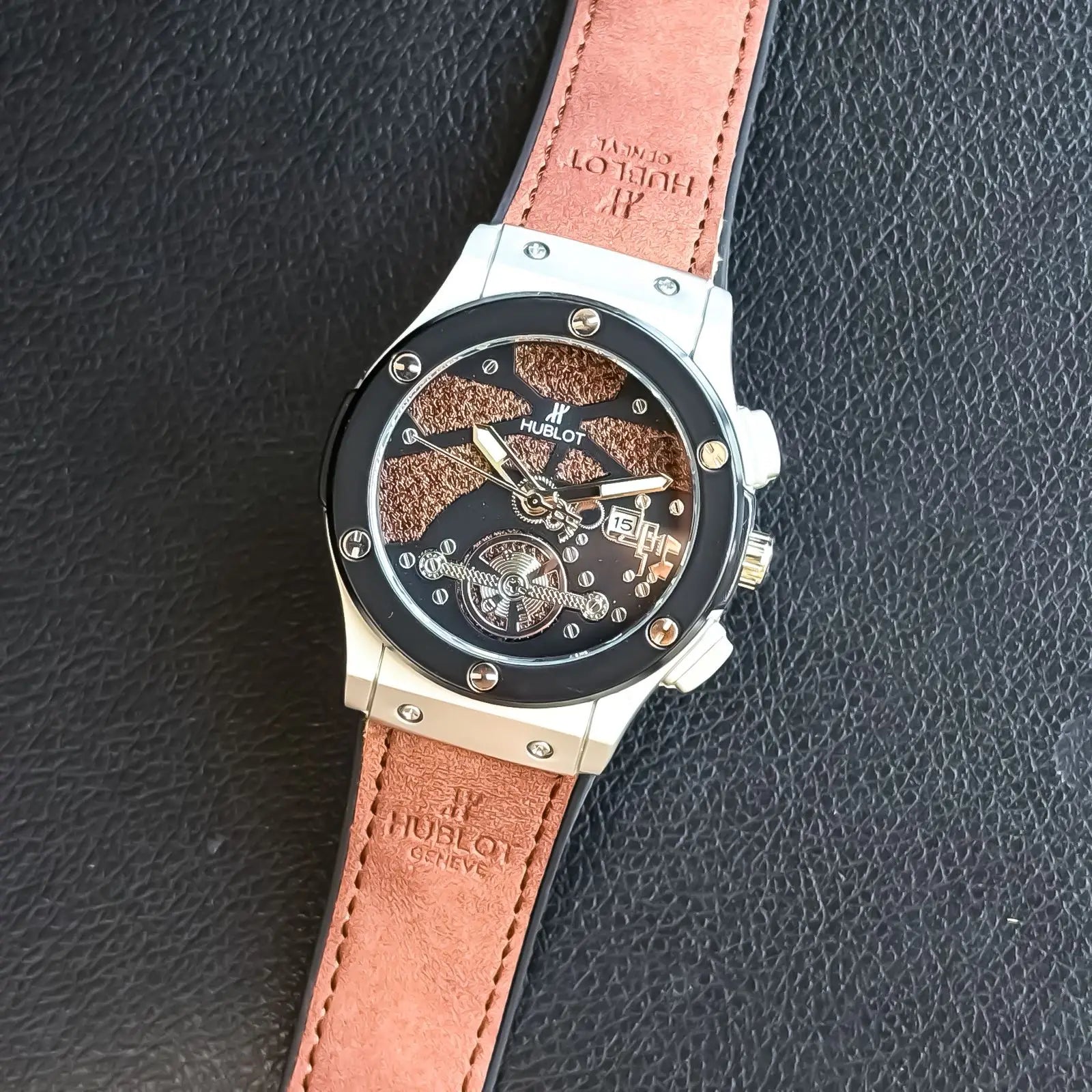 HUBLOT_LEATHER_SILVER-BROWN