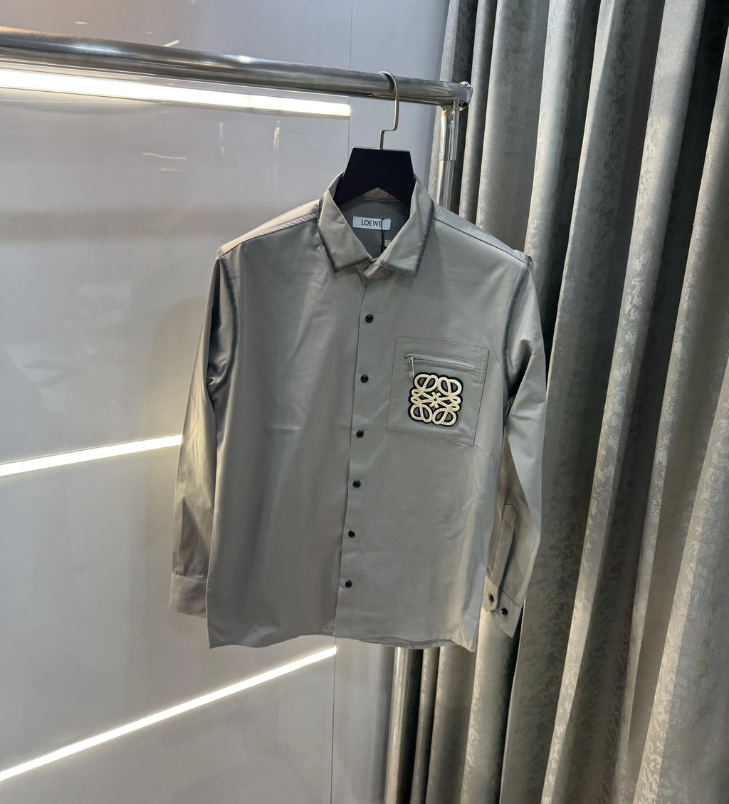 LOEW3 Grey Embroidery Logo Imported Shirt