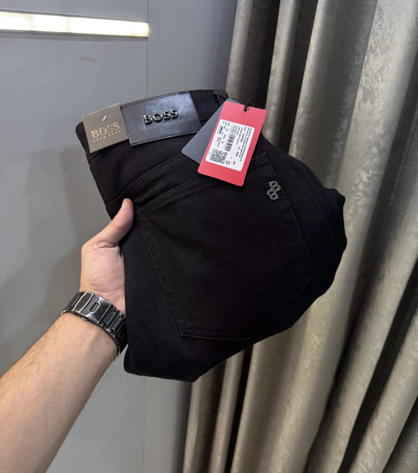 Hug o  Bos s Jet Black Premium Classic Denim