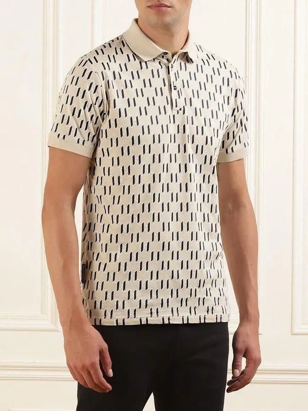 Karl Lagerfled Beige Imported Polo T-Shirt