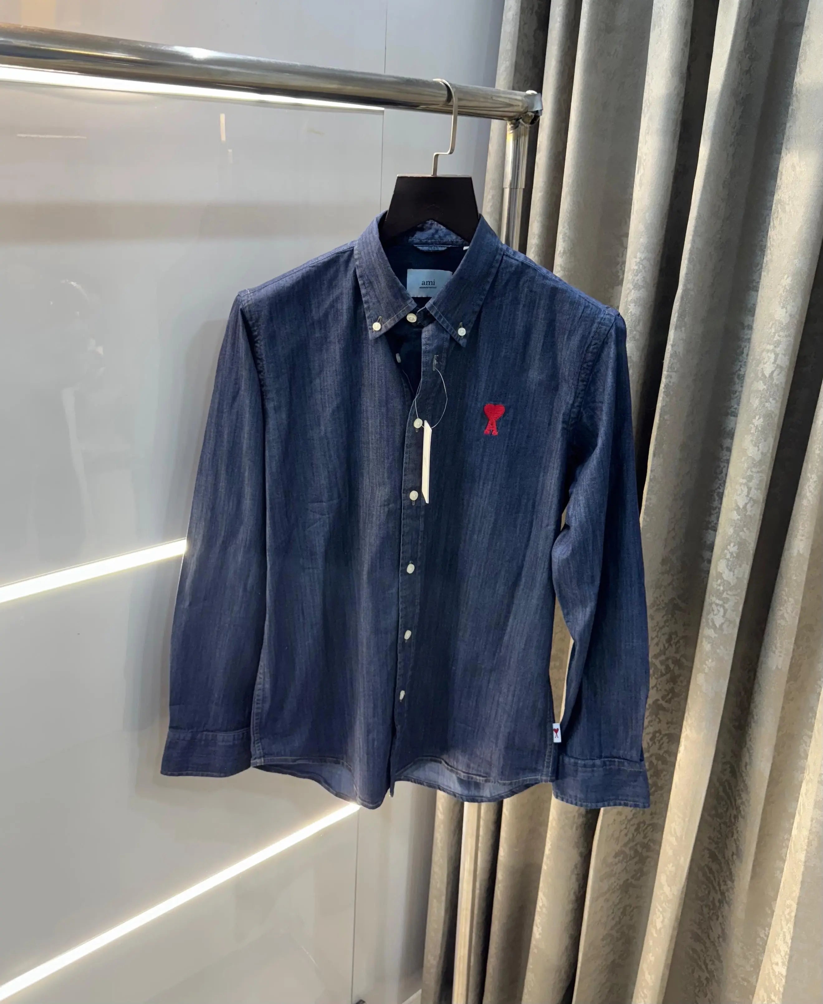 Ami Paris Dark Blue Imported Premium Shirt Secondary image