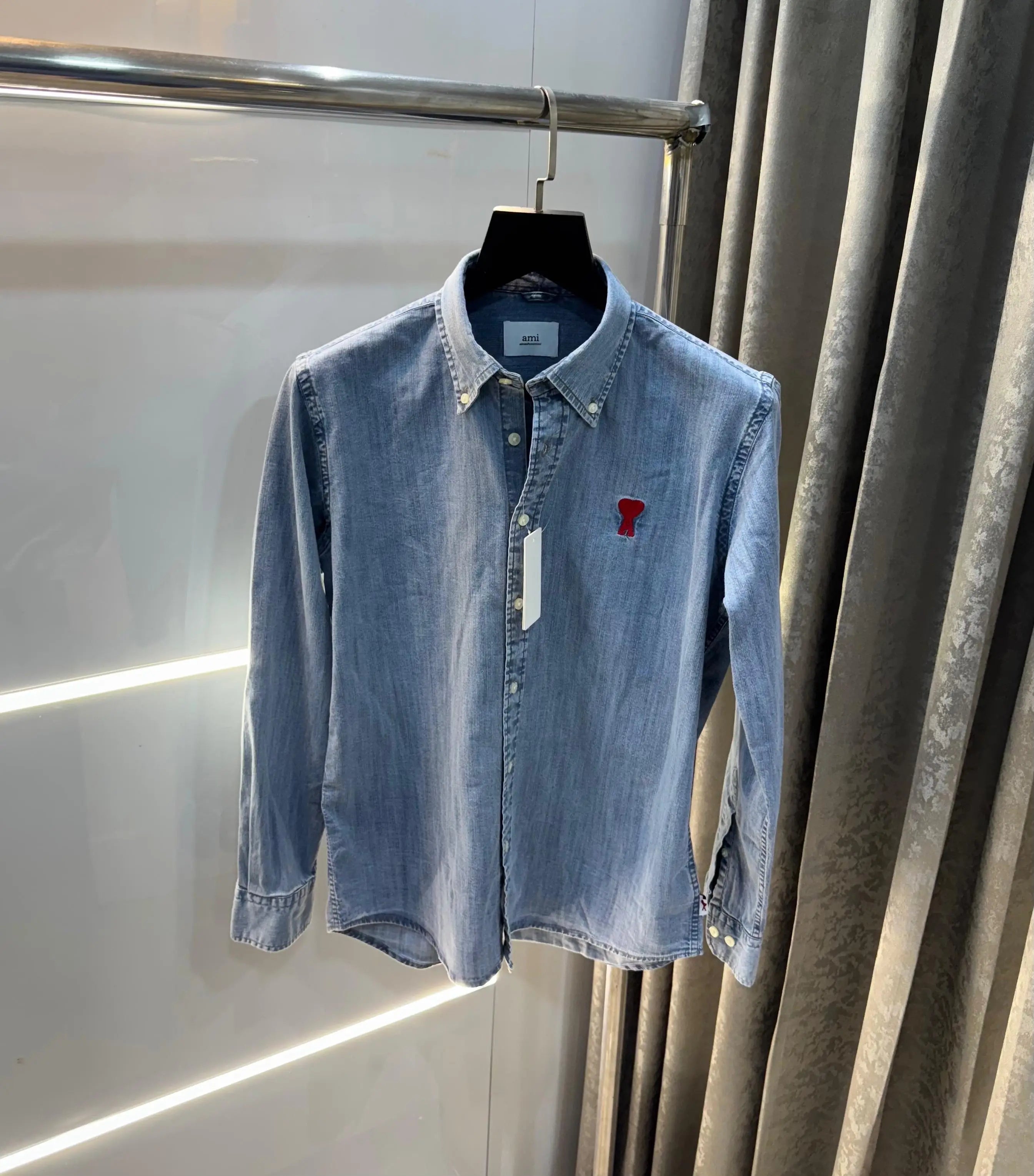 Ami Paris Sky Blue Imported Premium Shirt Secondary image