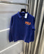 Ralph  Lauren Blue Embroidery Logo Imported Sweatshirt
