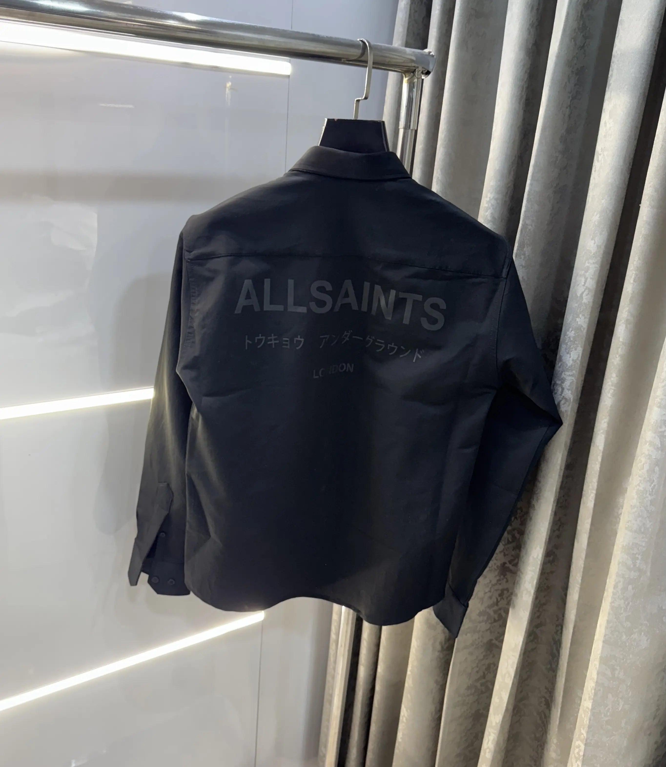 All Saints Black Imported Cargo Shirt Main image