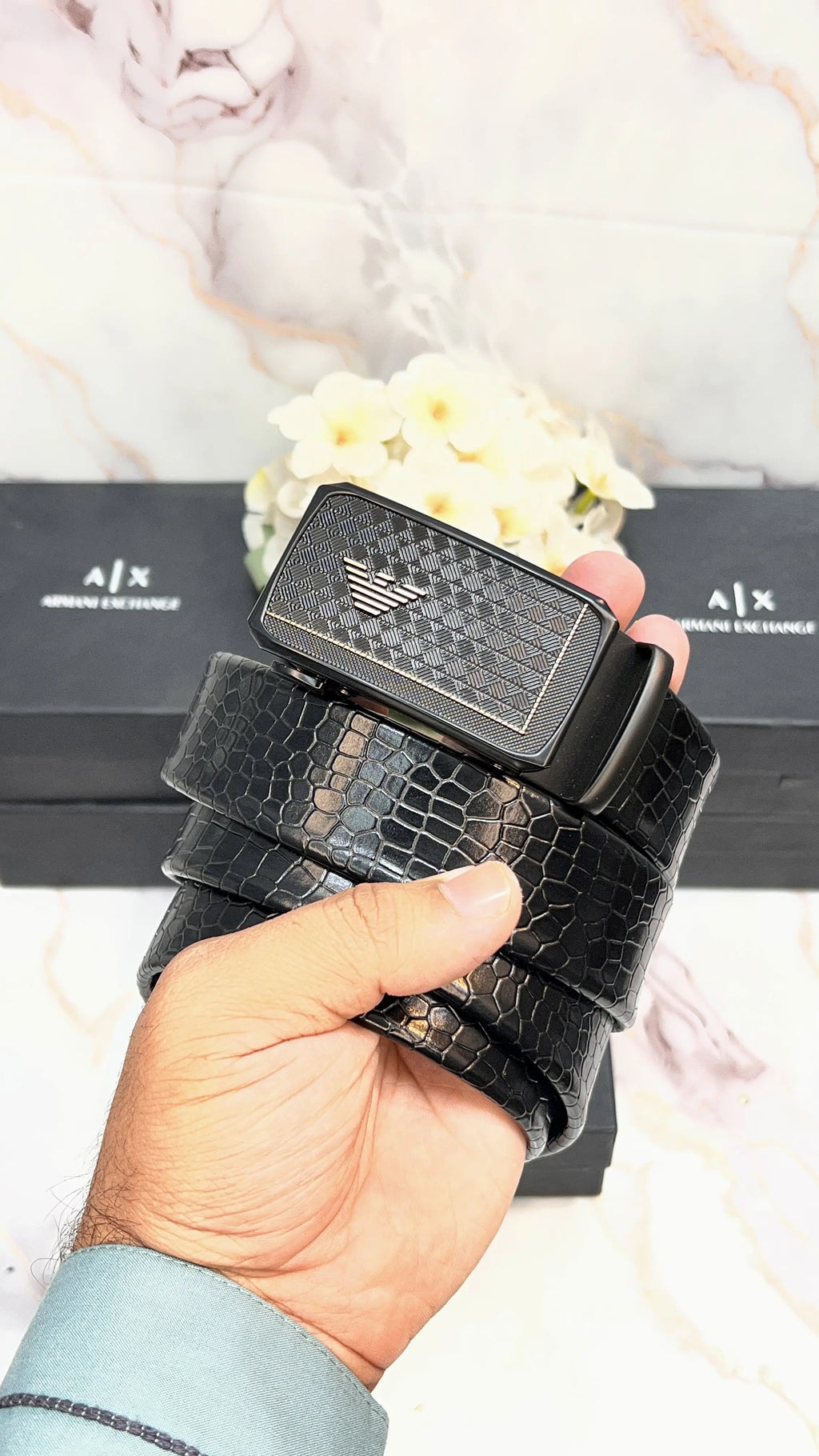 AX ARMANI EXCHANGE PREMIUM QUALITY IMPORTED AUTOLOCK WITH OG BOX AX-517