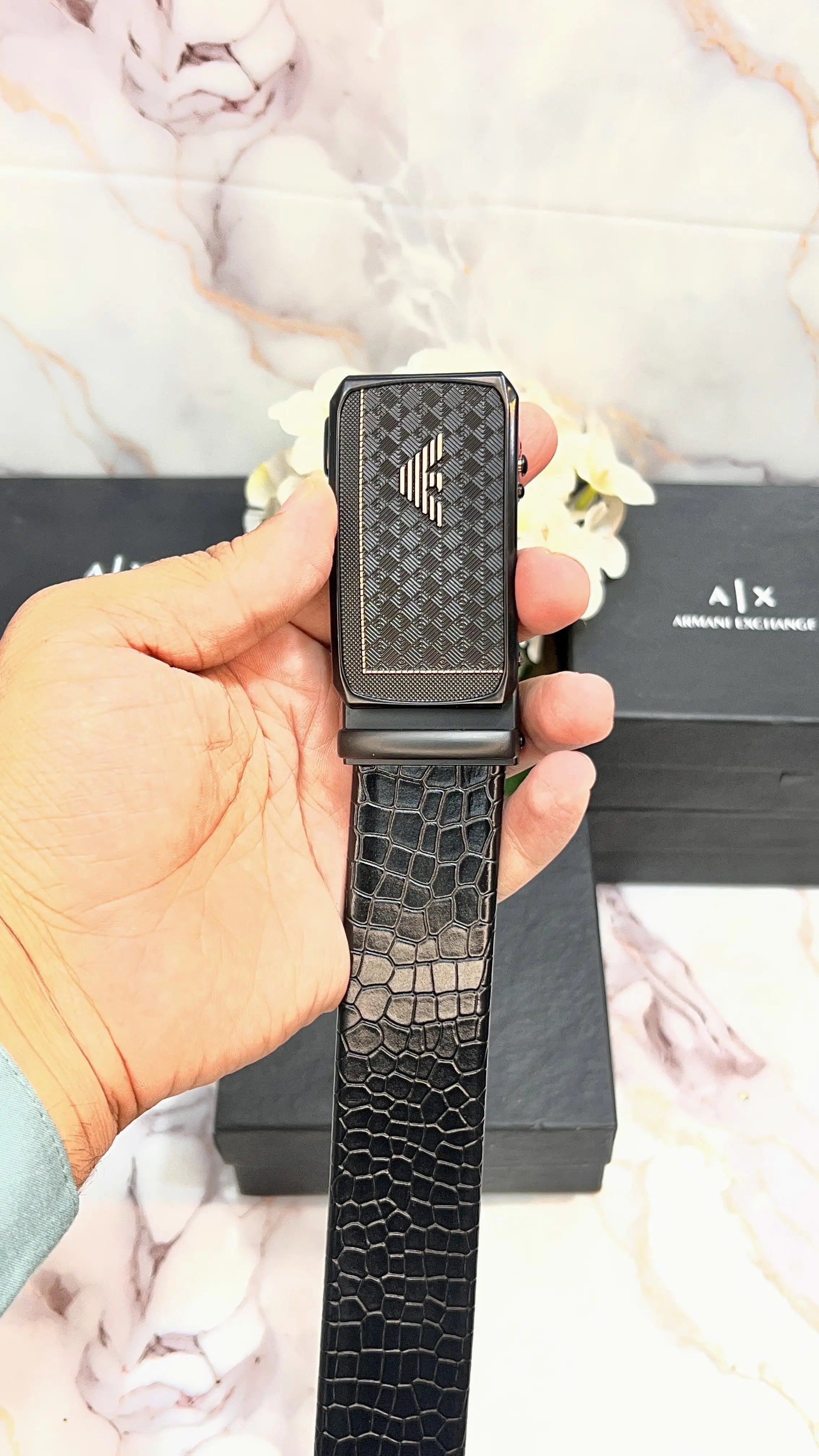 AX ARMANI EXCHANGE PREMIUM QUALITY IMPORTED AUTOLOCK WITH OG BOX AX-517