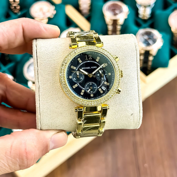 MICHAEKKORS_LADIES_GOLD-BLACK