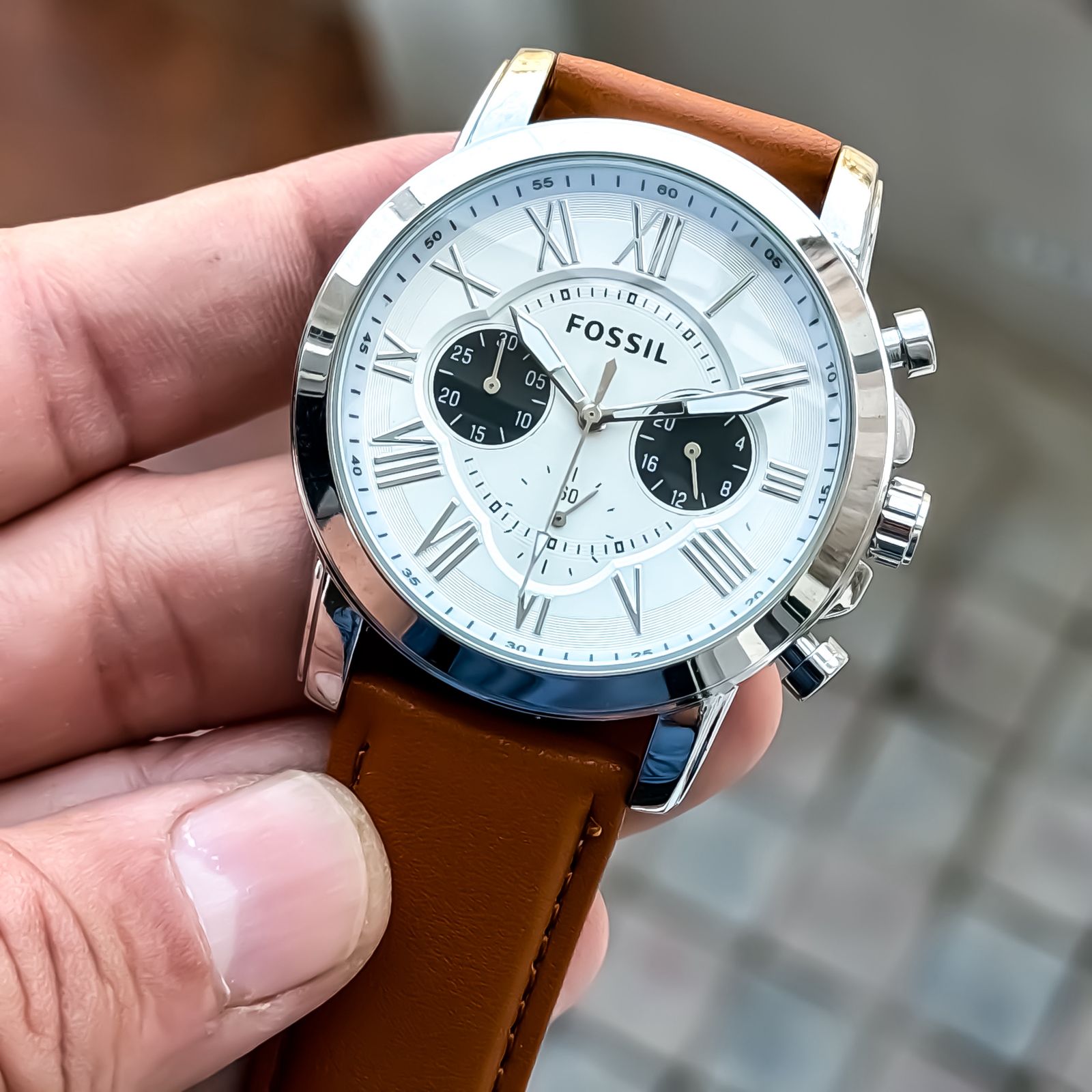 FOSSIL_CRONOGRAPH_SILVER-WHITE