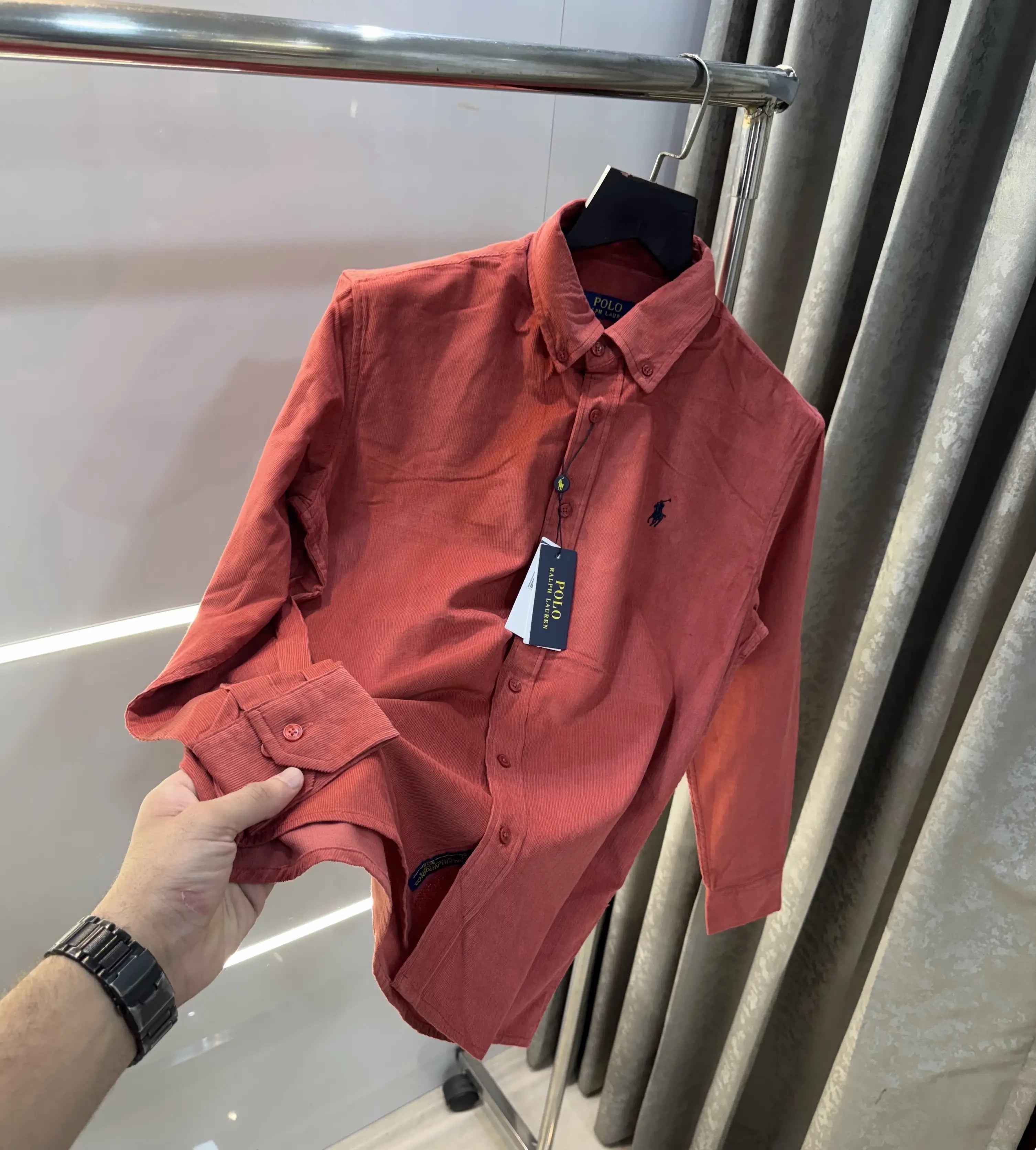 Ralph  Lauren Peach Embroidry Logo Premium Shirt Main image