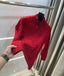 Ralph  Lauren Red Knitted Imported Pull Over