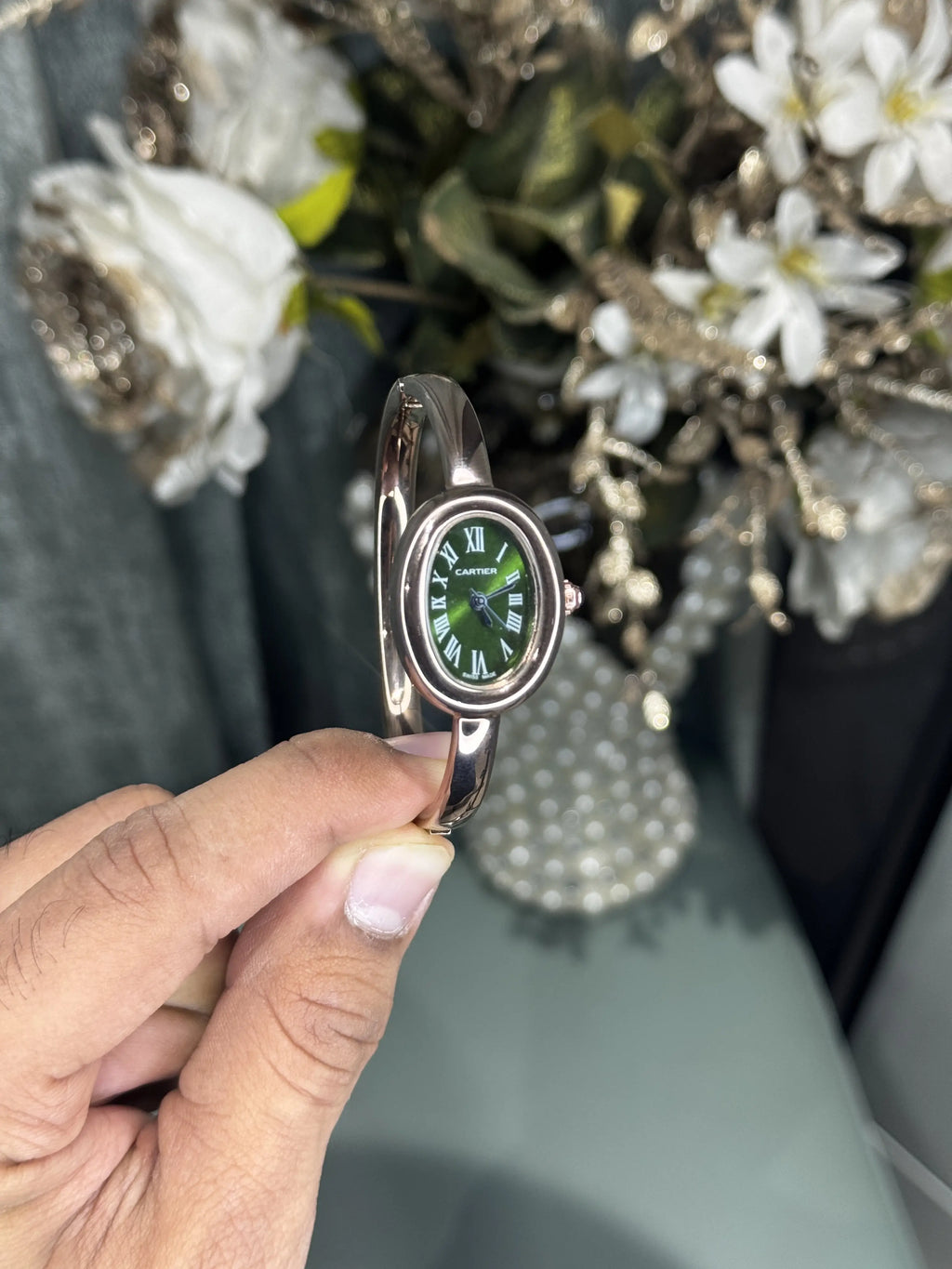 Cartie r Bangle Copper Green Premium Watch