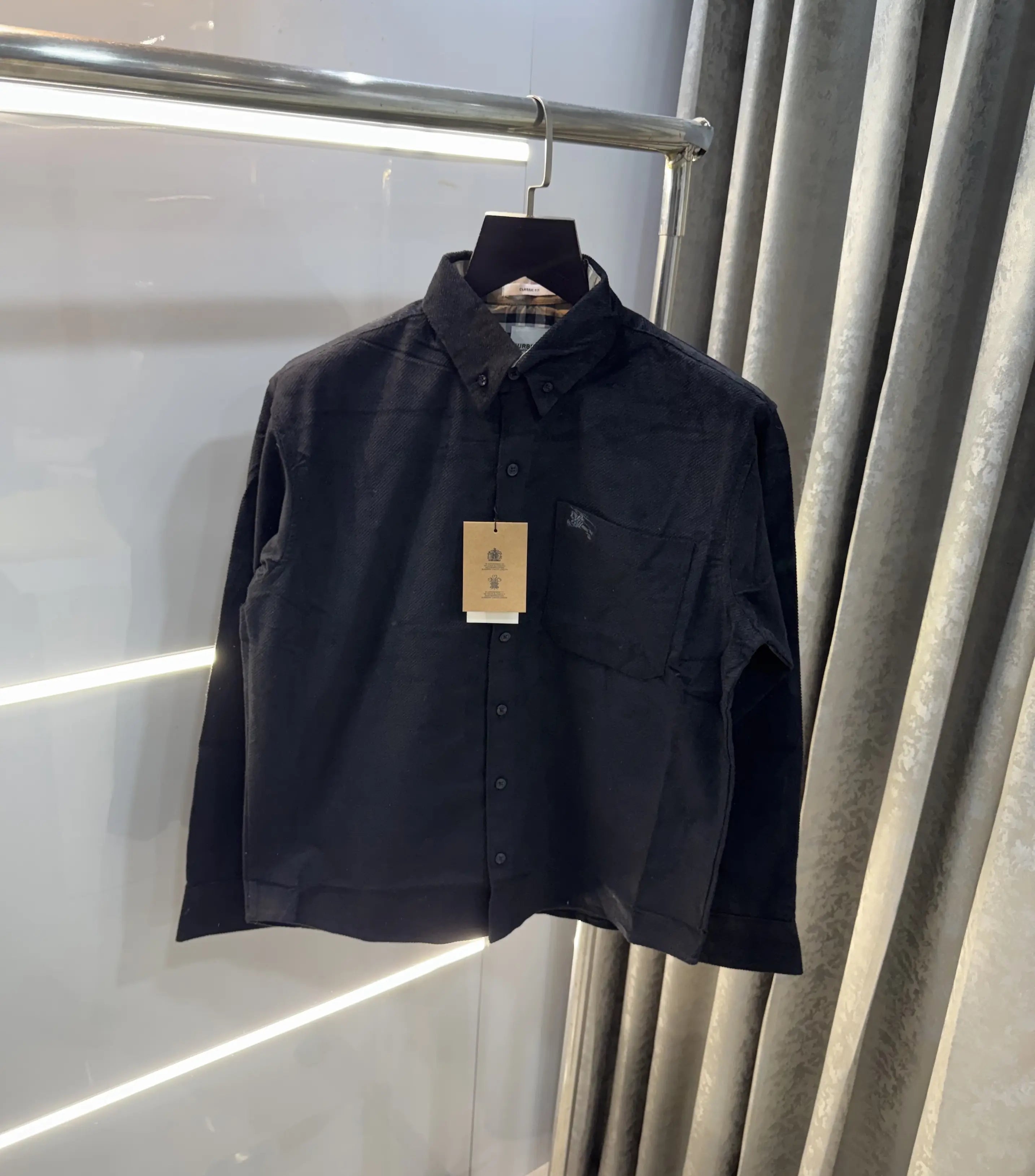 Burberr y Black Classic Premium Cord Shirt Secondary image