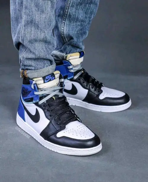 Nike Air Jordan 1 High Fragment X Union LA OG WHITE BLUE (SEMI UA)(FIX)