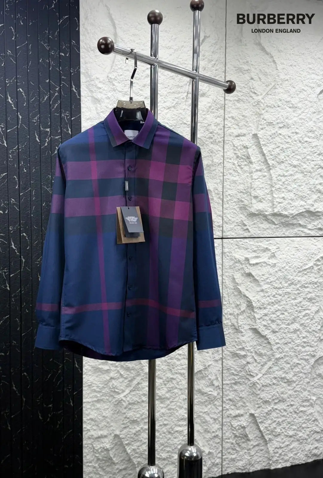 Burberr y Design 3 Checks Premium Shirt With Original Bo_-x Packing Main image