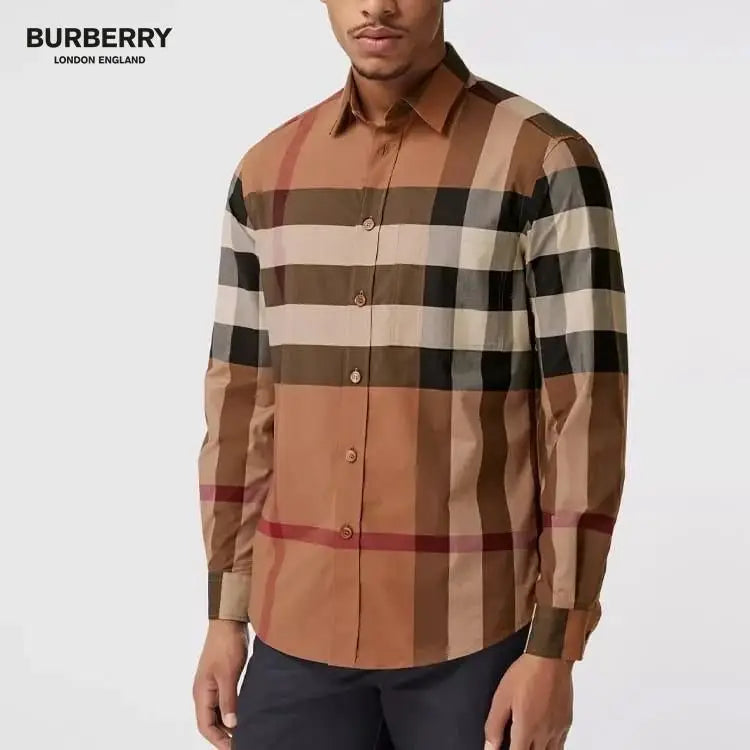 Burberr y Design 6 Checks Premium Shirt With Original Bo_-x Packing Main image