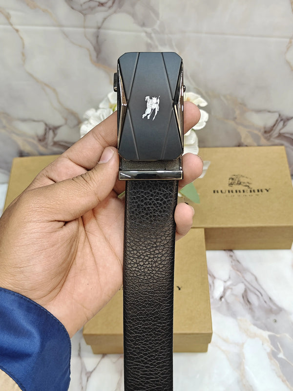 BB BURBERRY PREMIUM QUALITY AUTOLOCK BELT WITH OG BOX BB-716