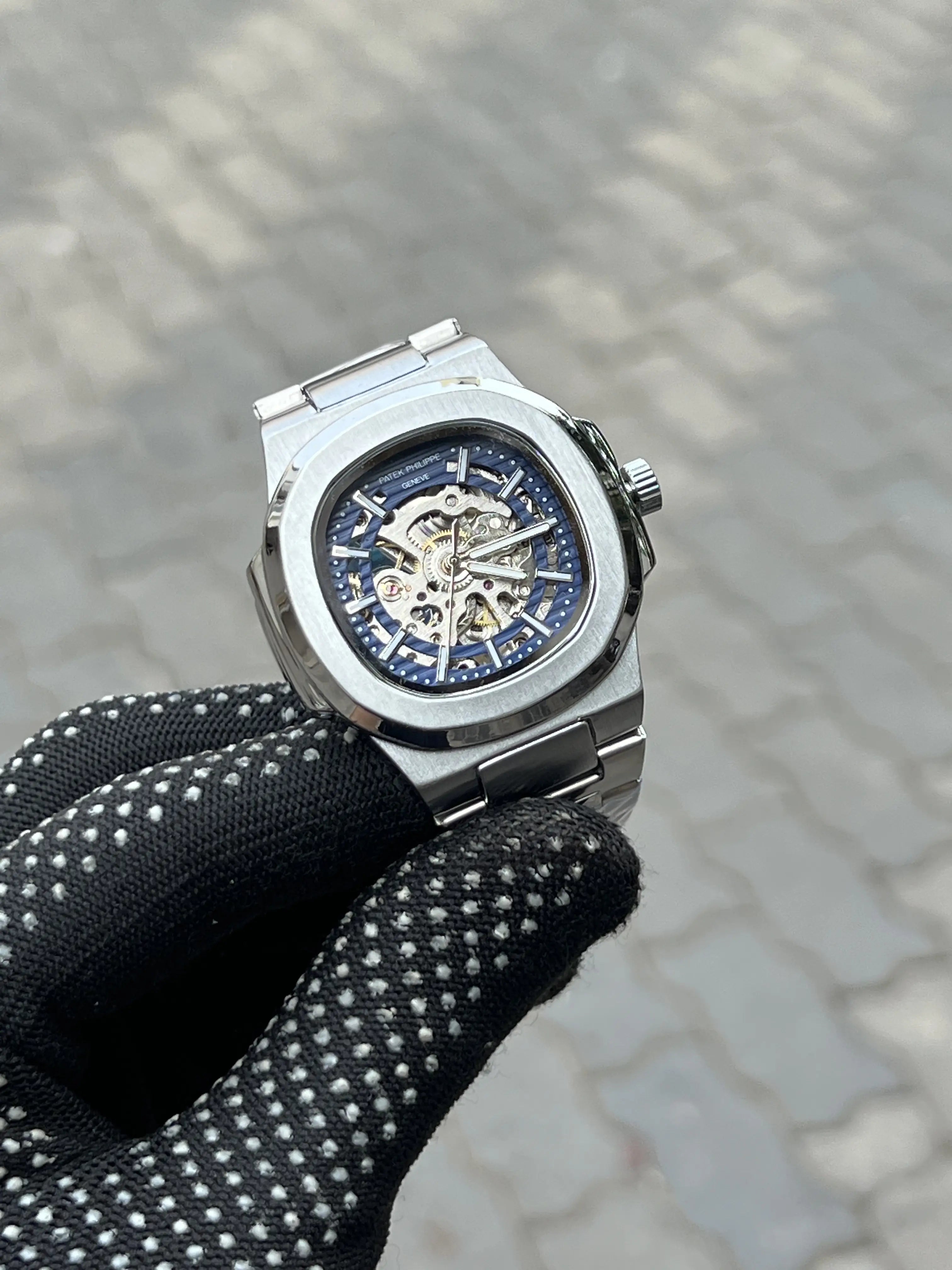 Pate_k Phillipe Silver Blue