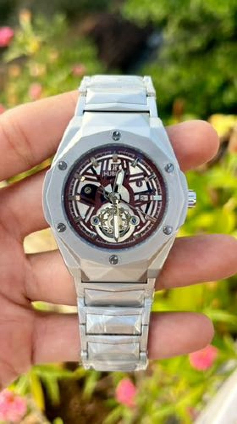 HUBLOT Tourbillon diamond cut Brown Main image