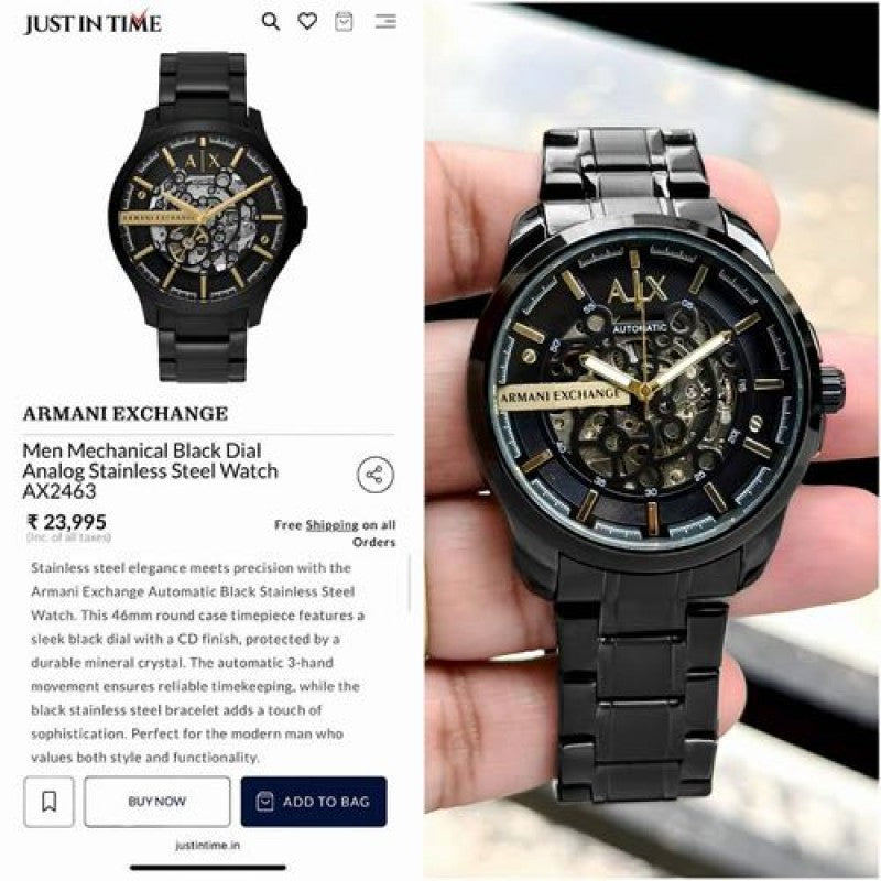 Armani Exchange Skeleton Automatic Secondary image