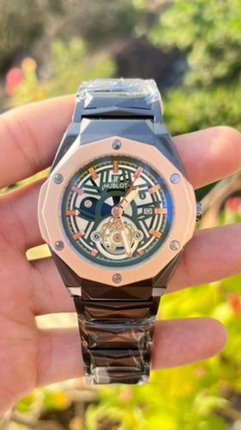 HUBLOT Tourbillon diamond cut black Main image