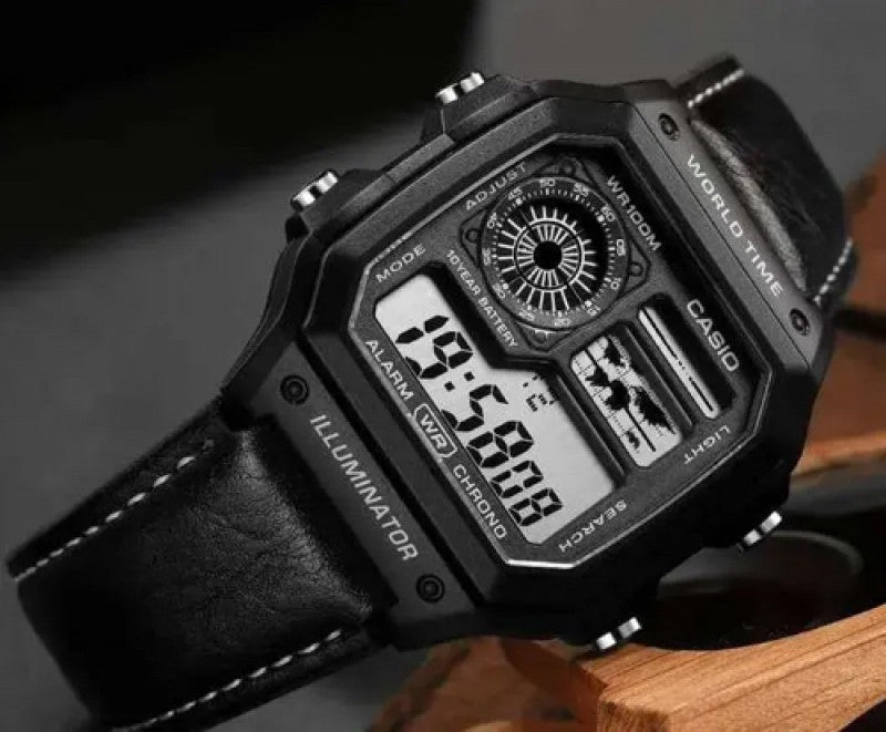 CASIO 1200 leather strap metal body Main image
