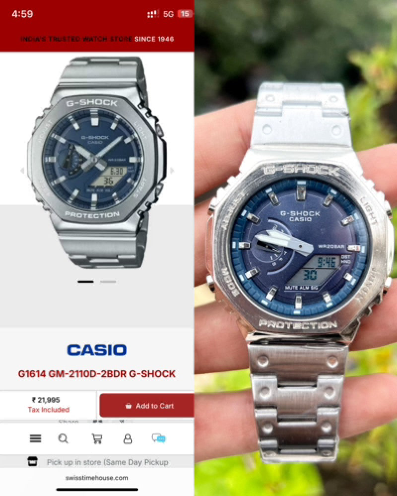 G shock GA-M2100 chain Secondary image