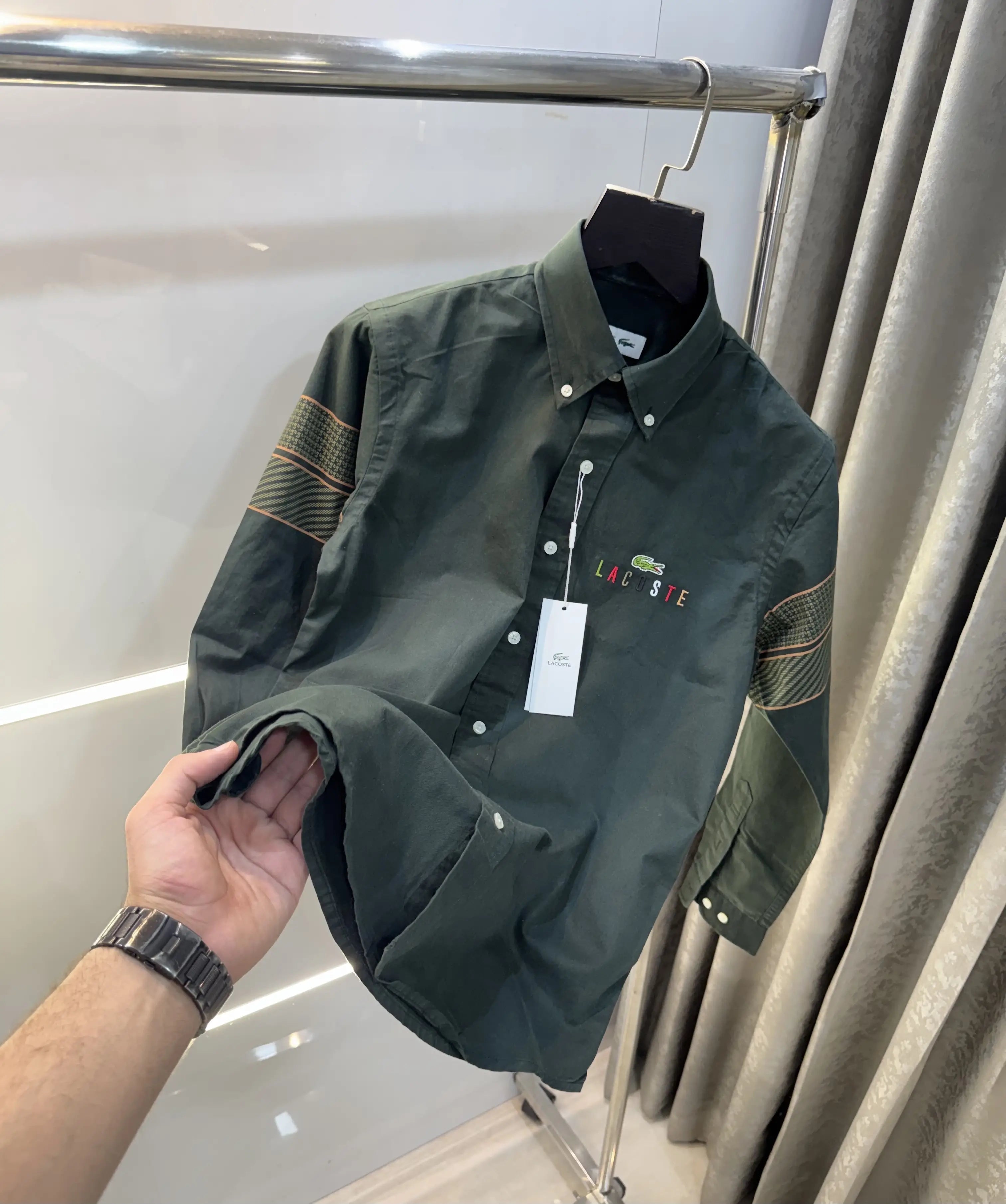 Lacost e Olive Logo Work Premium Shirt Secondary image