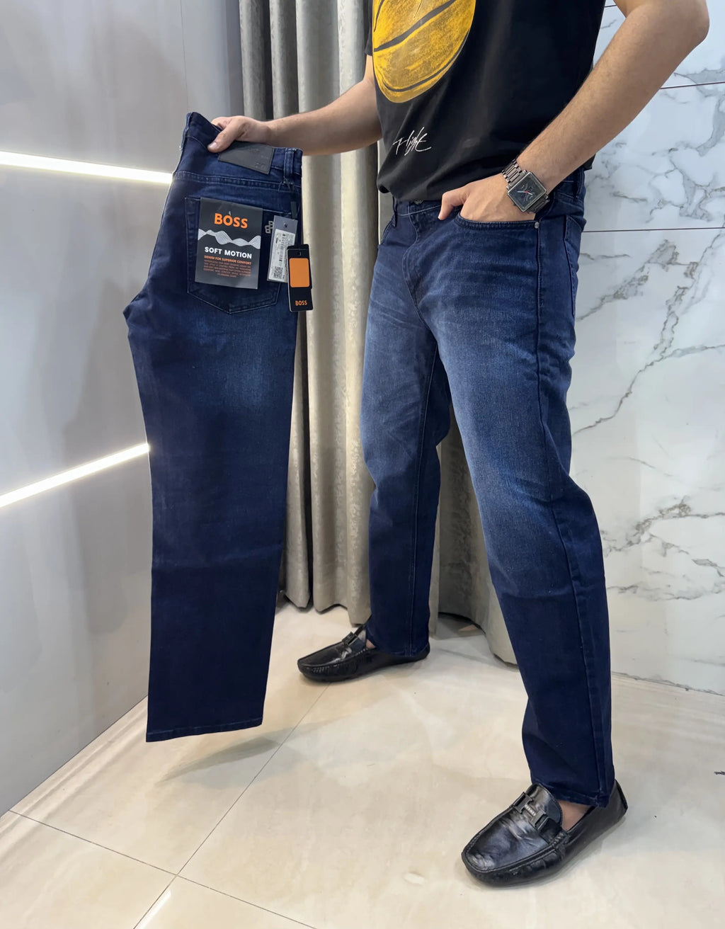 Hug o Bos s Blue Imported Classic Denim