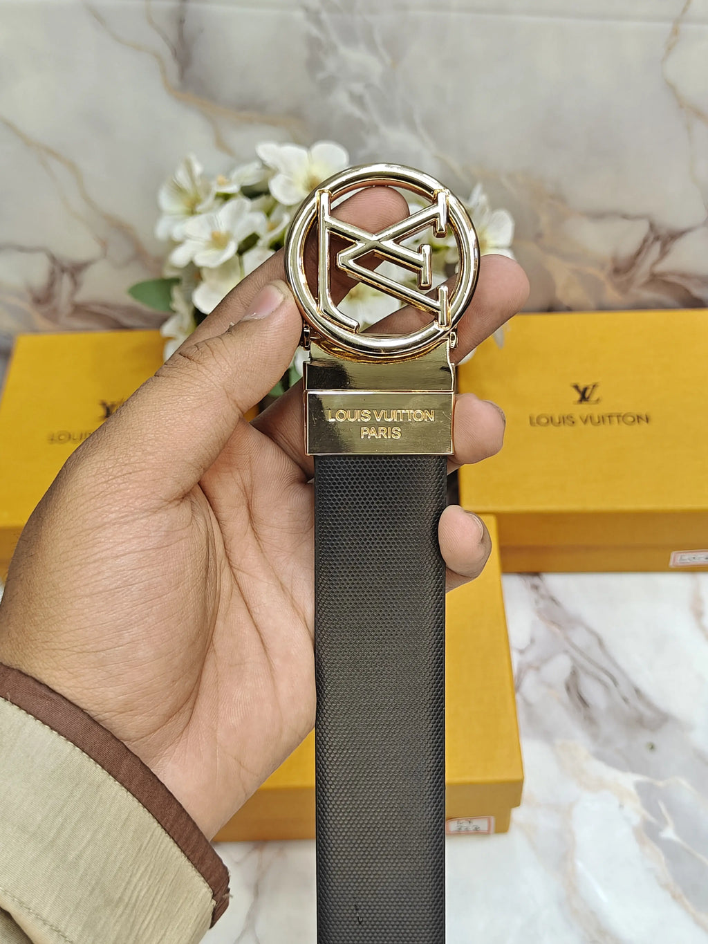 LOUIS VUITTON IMP PREMIUM QUALITY REVERSEABLE BELT WITH OG BOX LV-319