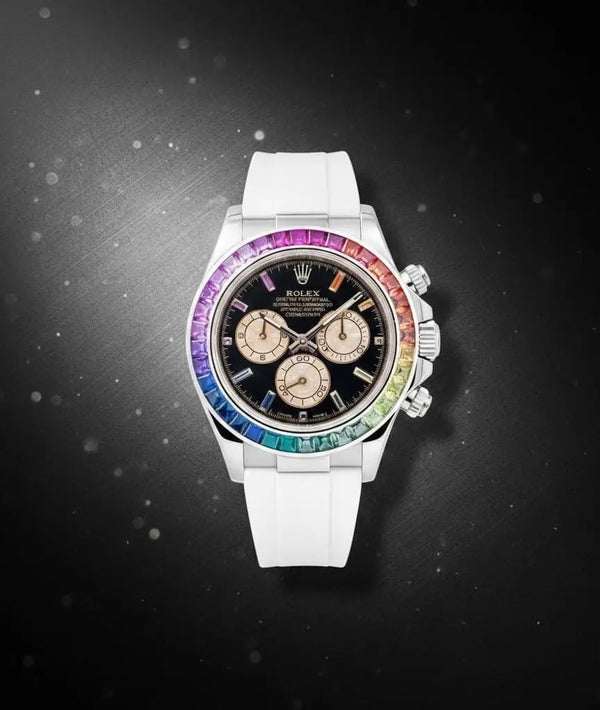 Rolex Cosmograph Daytona Rainbow White Silver