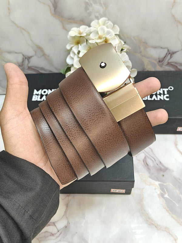 MONT BLANC PREMIUM QUALITY REVERSIBLE IMP BELT WITH OG BOX..MB-804