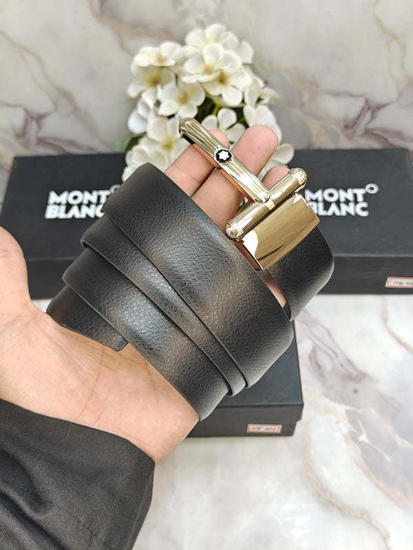 MONT BLANC PREMIUM QUALITY IMPORTED REVERSIBLE BELT WITH OG BO-x! MB-801