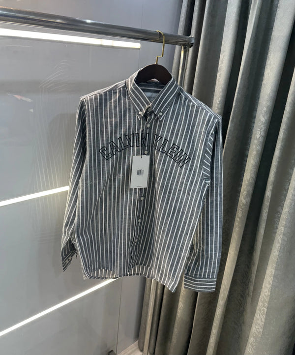 Calvin Klein Grey Stripes Premium Shirt
