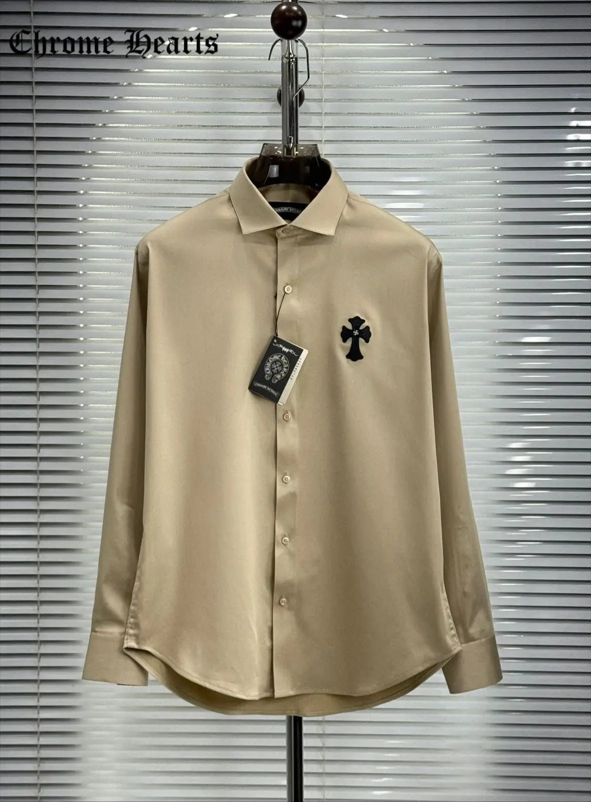 Chrome Hearts Beige Logo Work Premium Shirt Secondary image