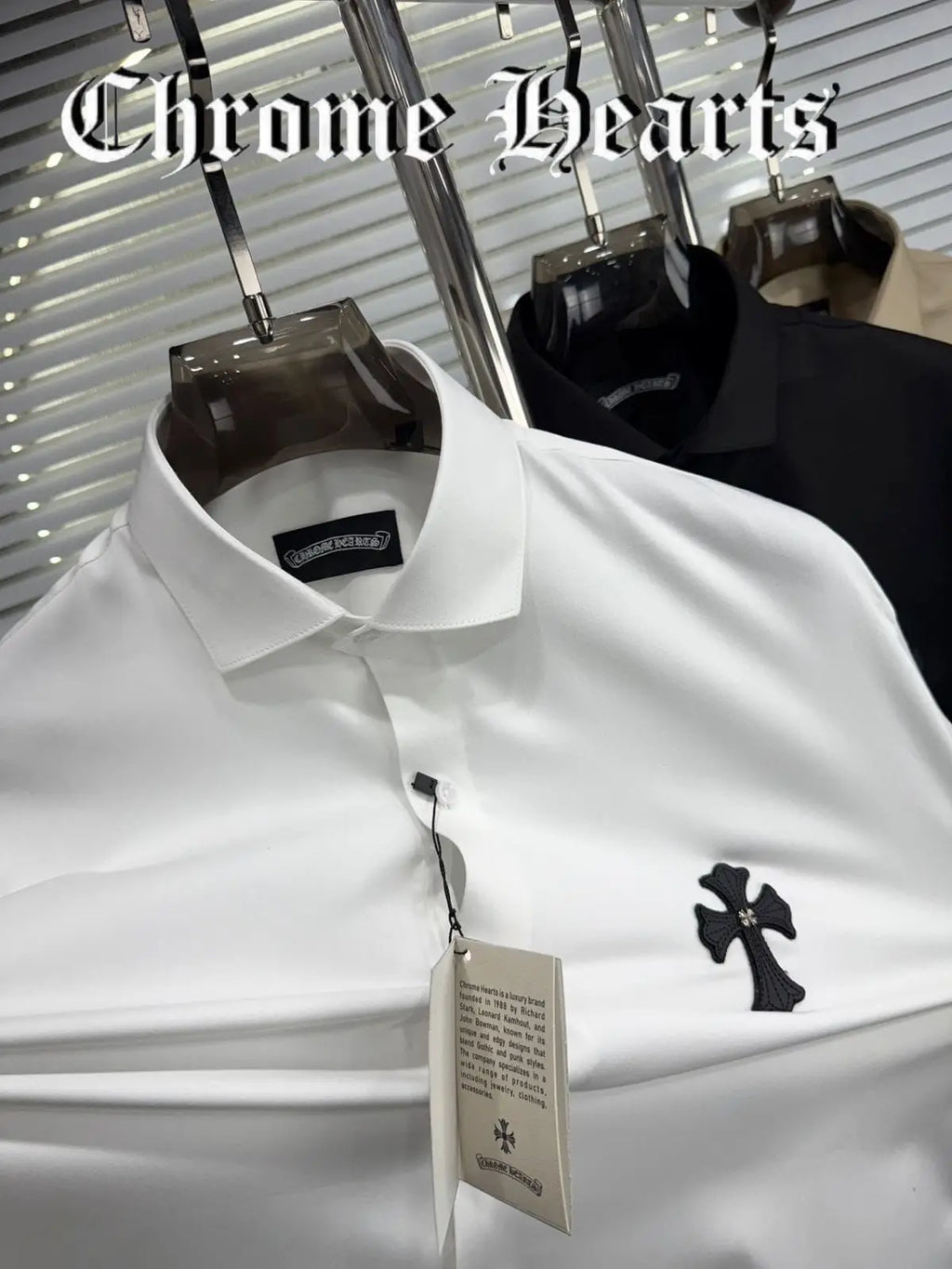 Chrome Hearts white Logo Work Premium Shirt