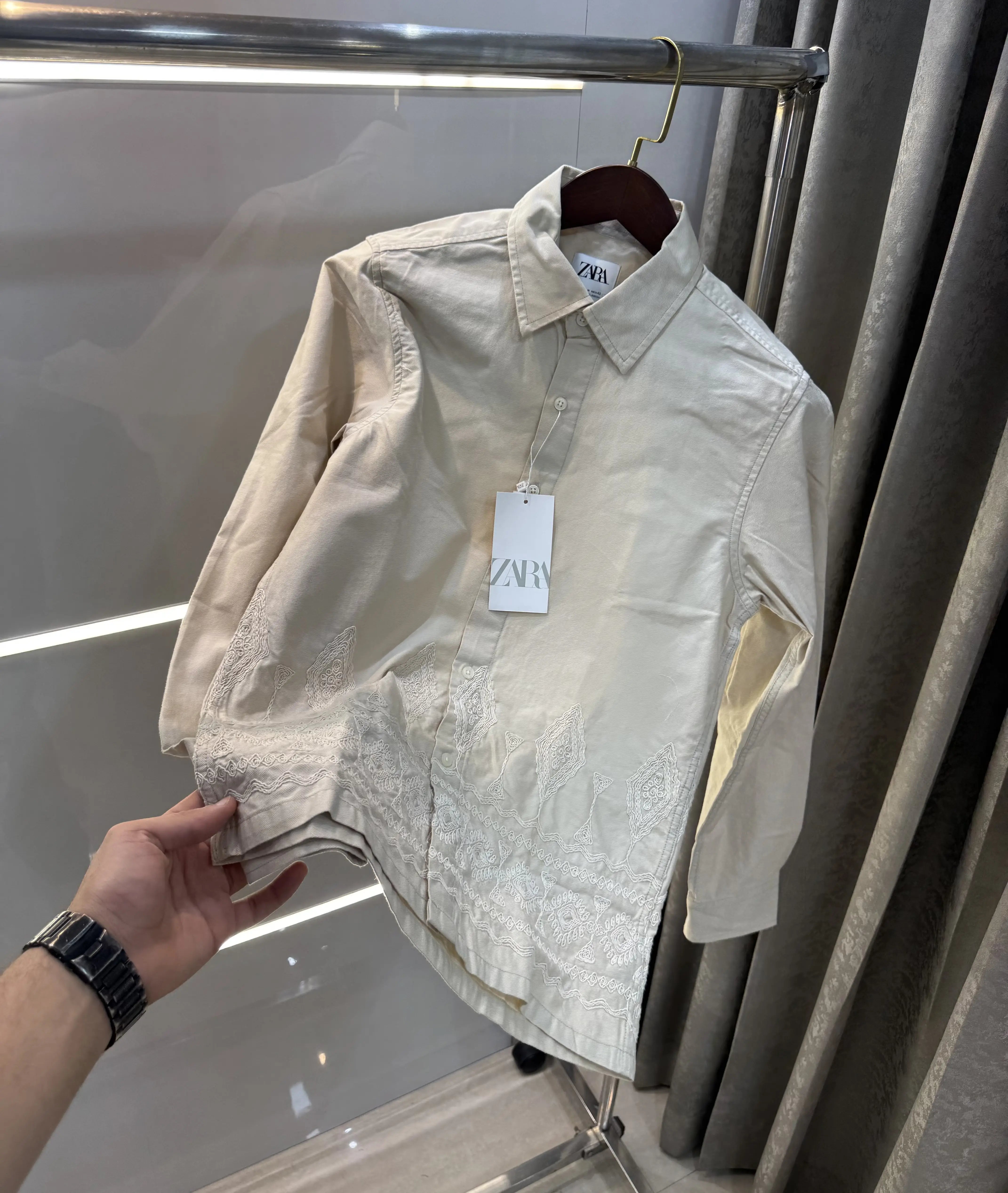 Zar a Cream Designer Premium Shirt Secondary image