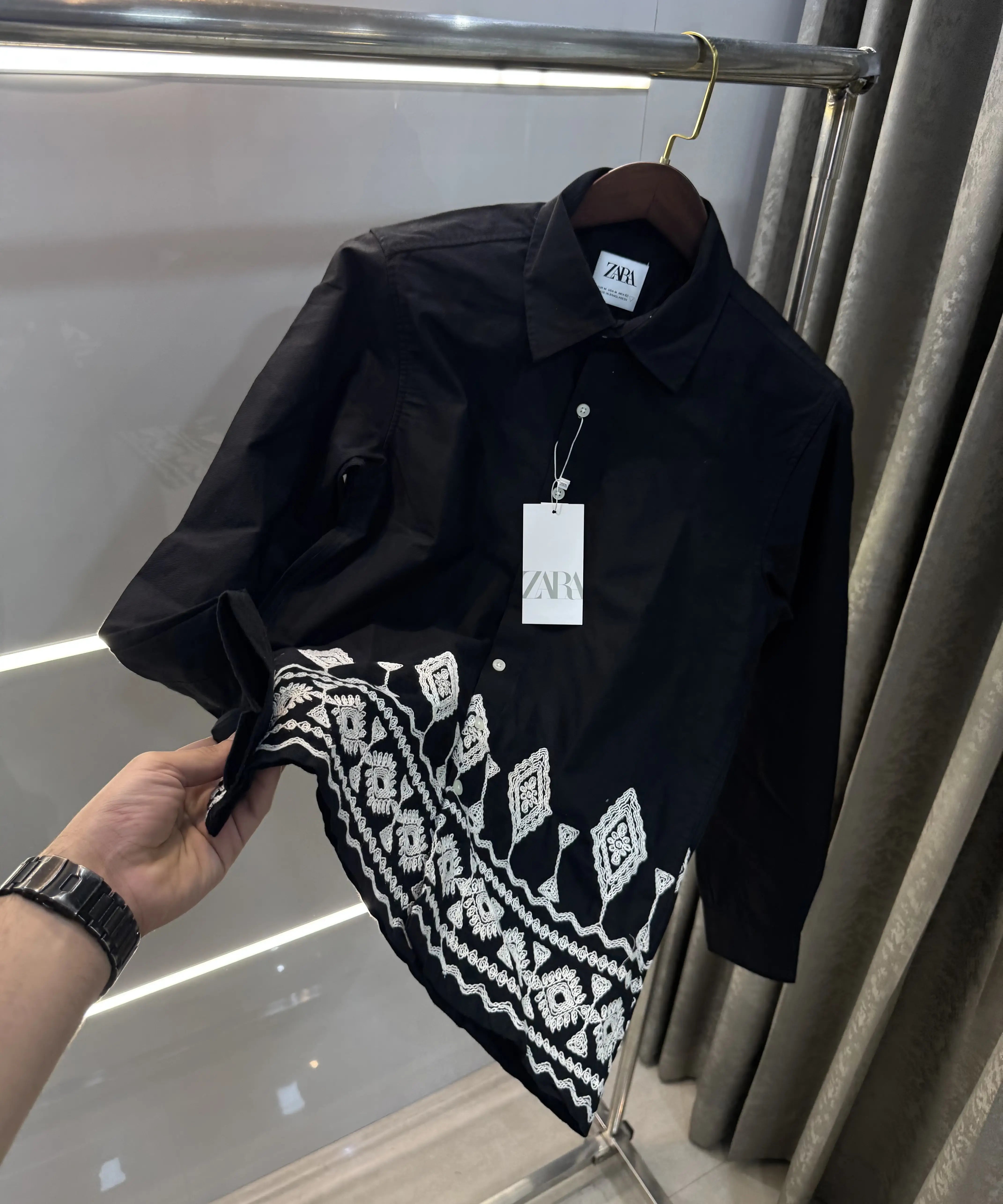 Zar a Black Designer Premium Shirt Secondary image