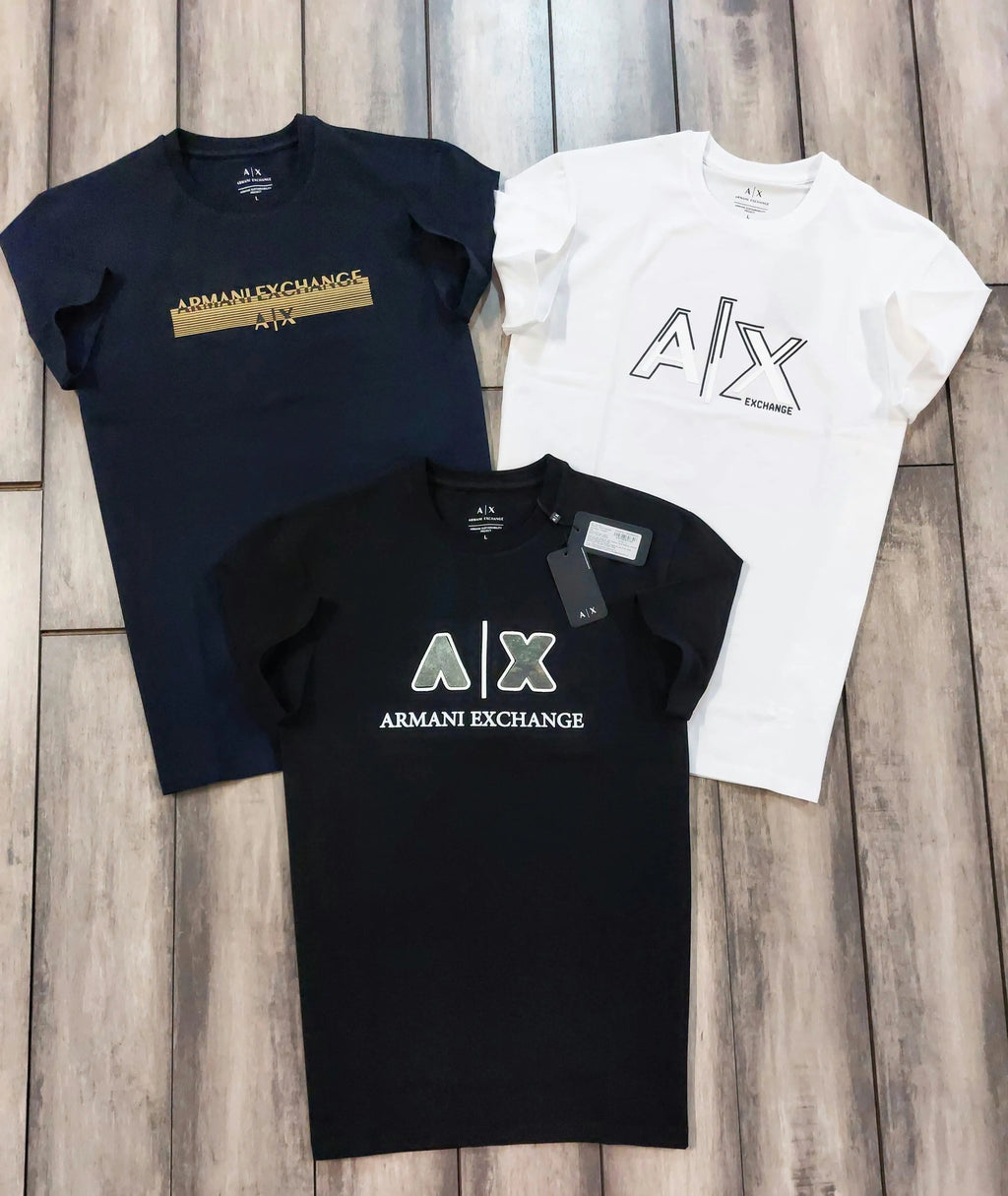 Arman i Exchange Black Logo Print Imported T-Shirt