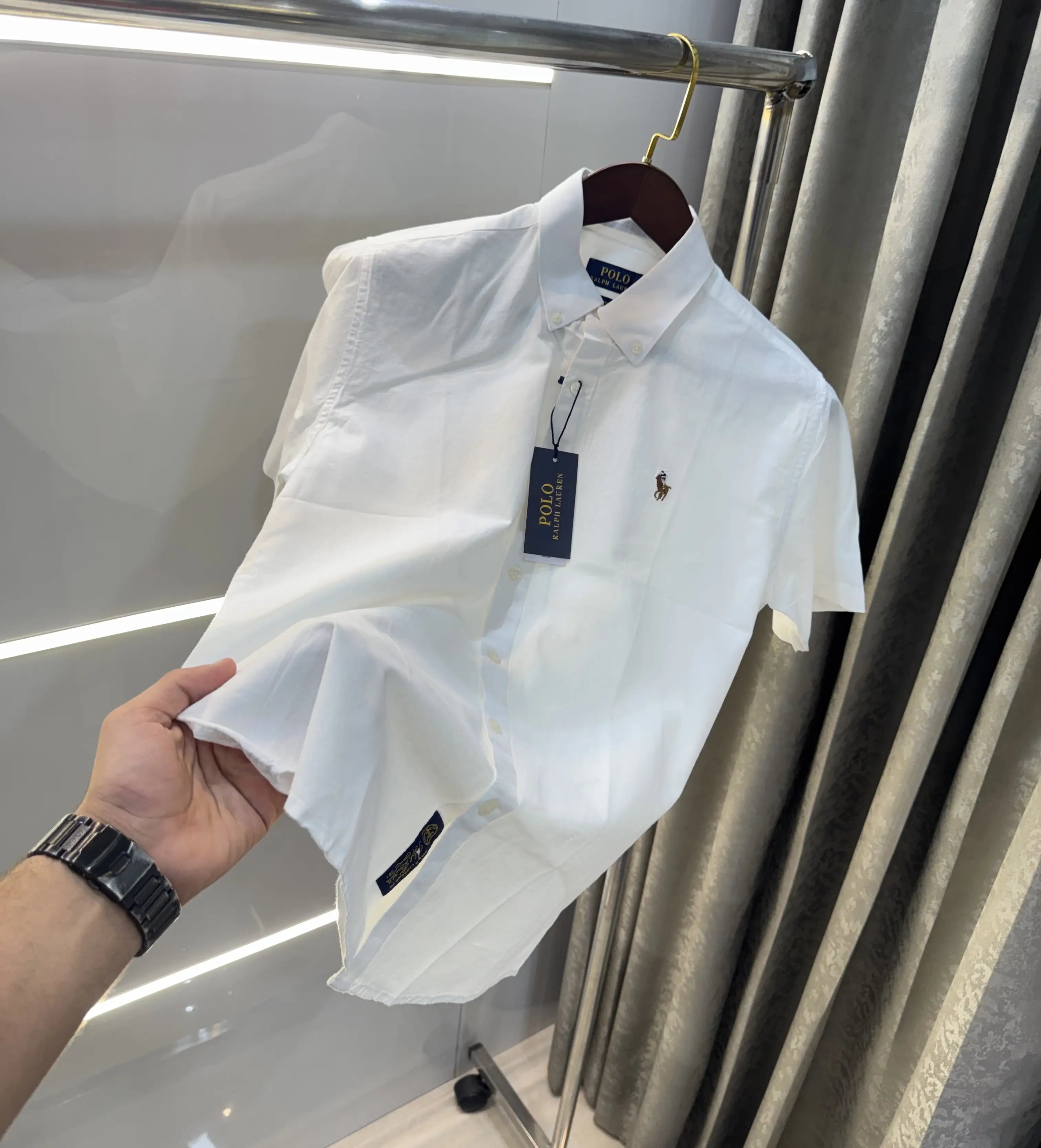 Ralph  Lauren White Premium Linen Shirt Main image