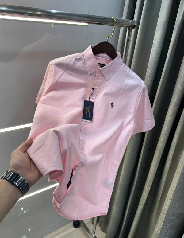 Ralph  Lauren Pink Premium Linen Shirt