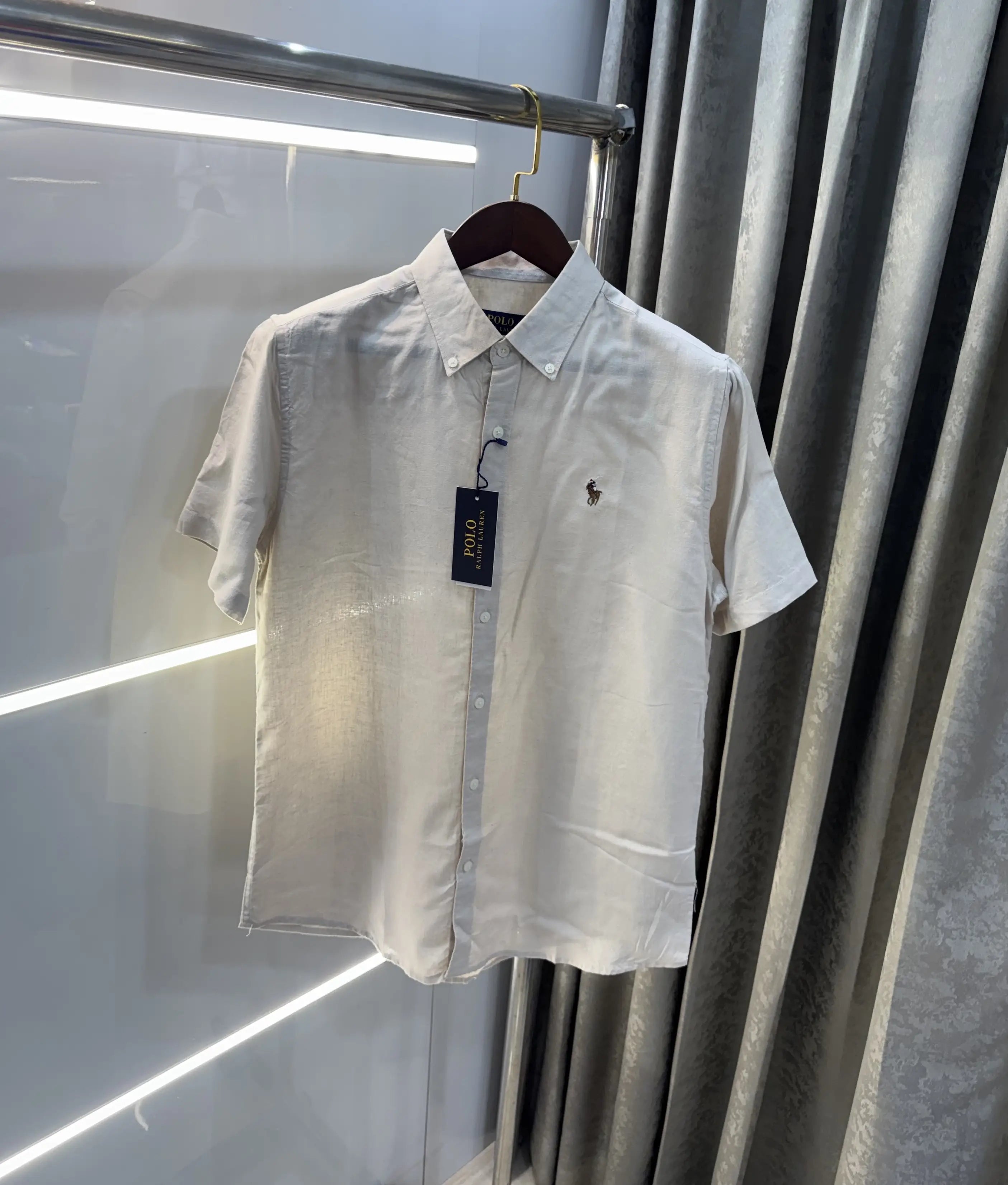 Ralph  Lauren Cream Premium Linen Shirt Secondary image