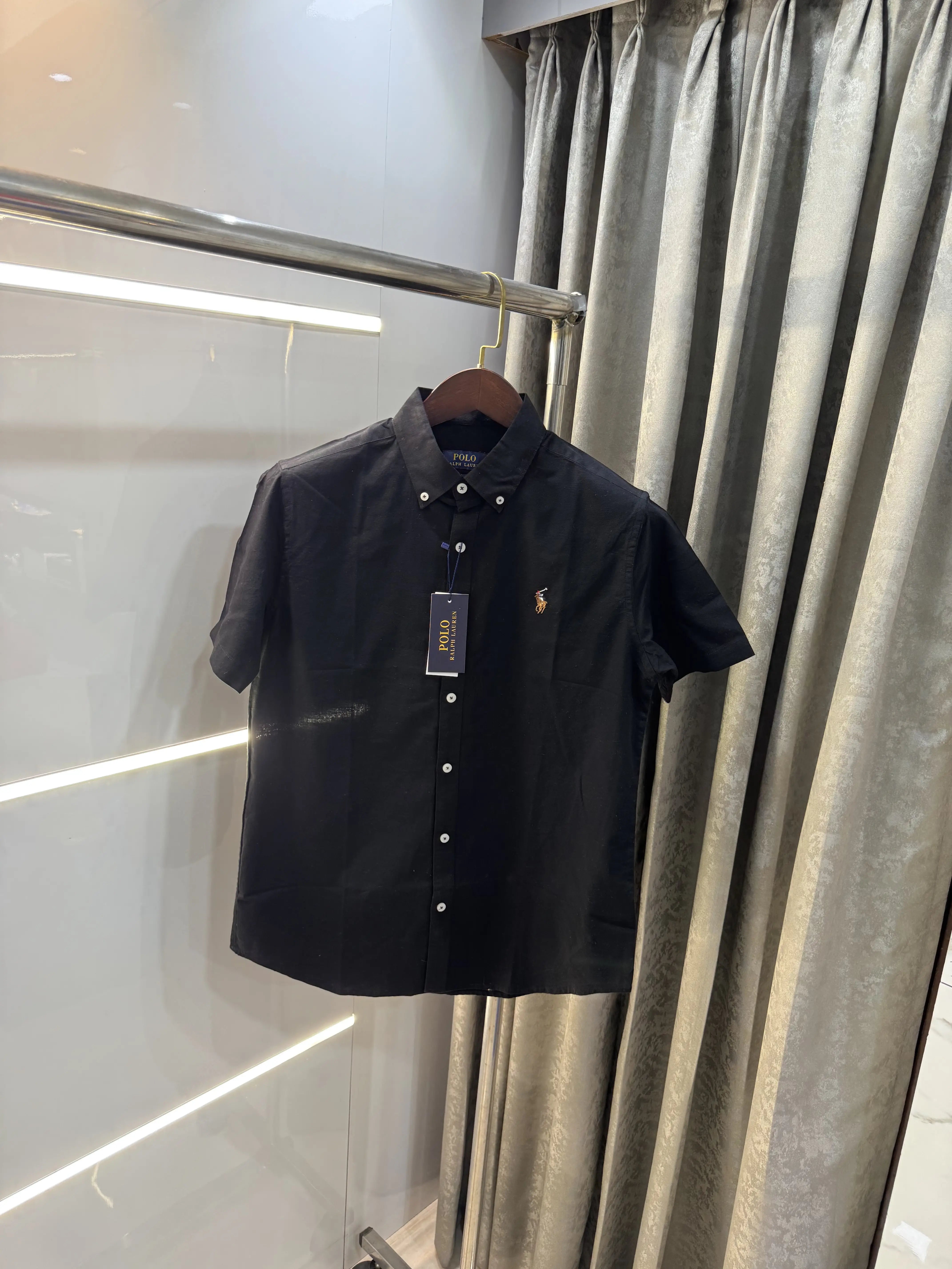 Ralph  Lauren Black Premium Linen Shirt Secondary image