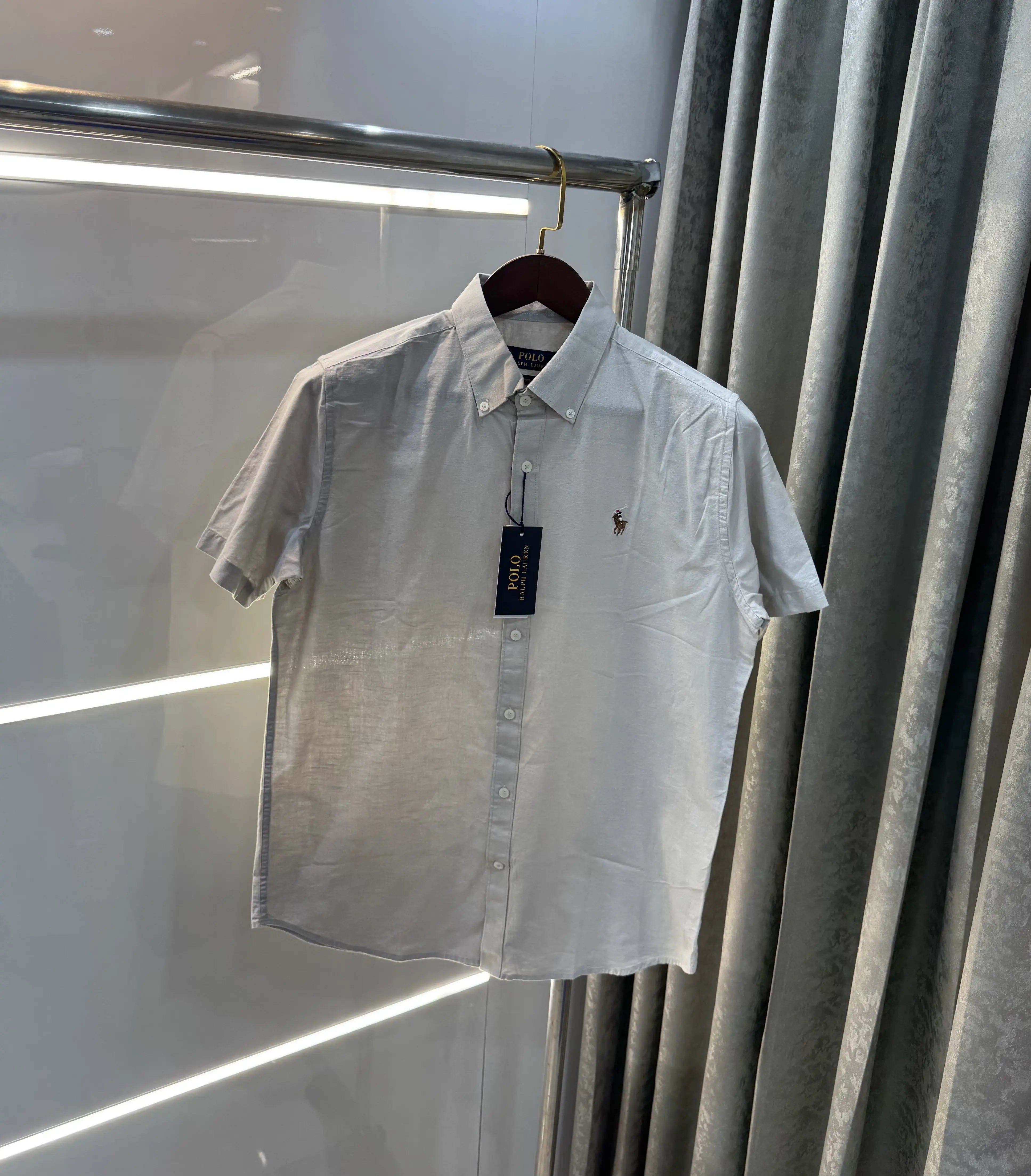 Ralph  Lauren Grey Premium Linen Shirt Secondary image