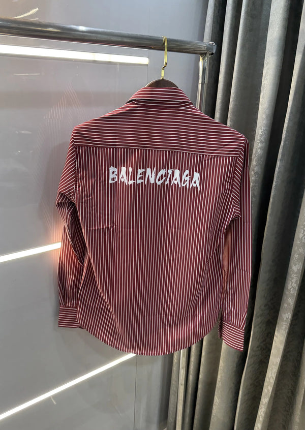 Balenciaga Red Stripes Premium Shirt