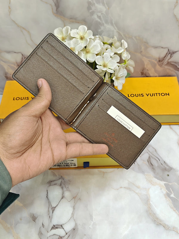 LV LOUIS VUITTON PREMIUM QUALITY MONEY CLIPPER WITH OG BOX